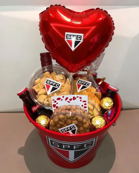 Cesta Presente São Paulo FC ❤️🤍🖤