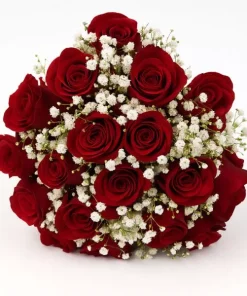 Buquê Com 20 Rosas Vermelhas