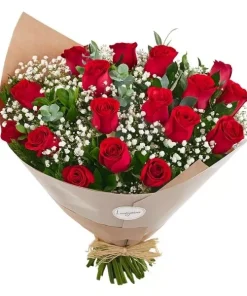 Buquê Com 24 Rosas Vermelhas